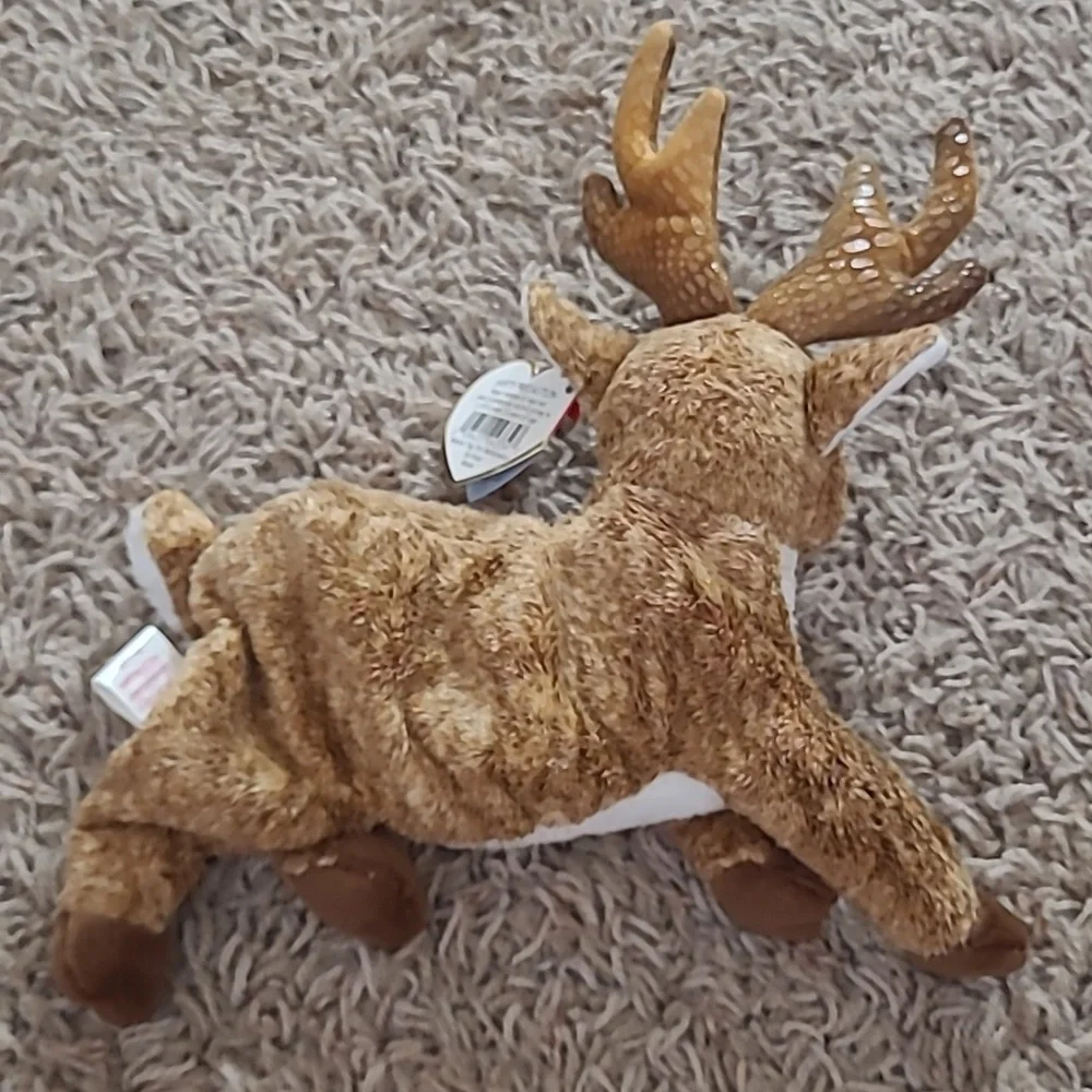TY Beanie Baby - 2000 Roxie the Reindeer-Red Nose - Picture 8 of 8